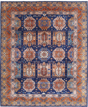 Hand Knotted Nomadic Caucasian Humna Wool Rug 8' 0" x 9' 9" - No. AT22733