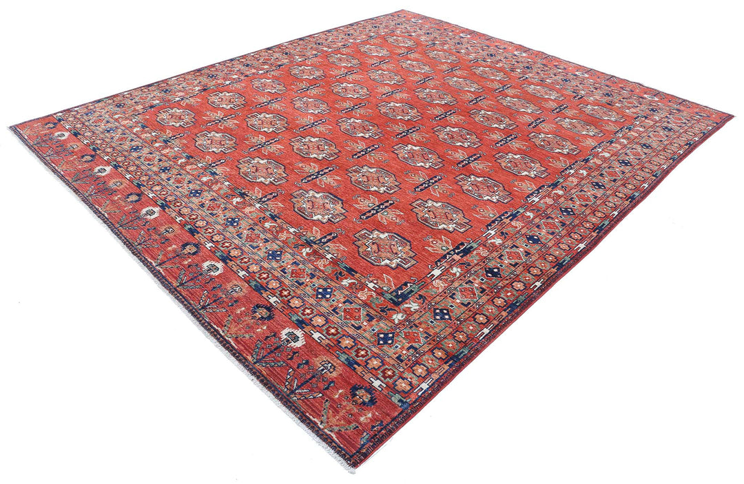 Hand Knotted Nomadic Caucasian Humna Wool Rug 8' 8" x 10' 3" - No. AT56215