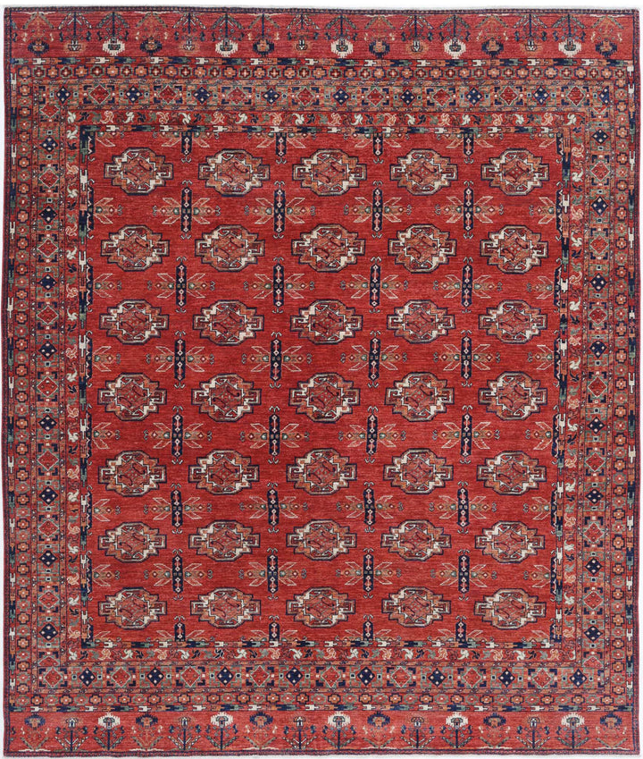 Hand Knotted Nomadic Caucasian Humna Wool Rug 8' 8" x 10' 3" - No. AT56215