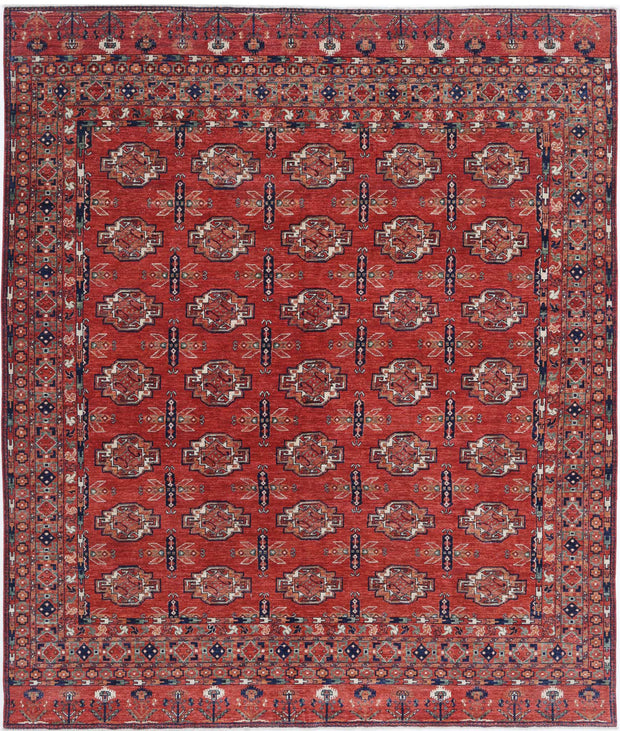 Hand Knotted Nomadic Caucasian Humna Wool Rug 8' 8" x 10' 3" - No. AT56215