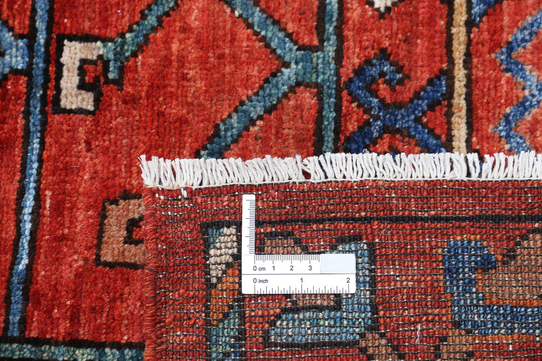 Hand Knotted Nomadic Caucasian Humna Wool Rug 8' 5" x 9' 10" - No. AT83303