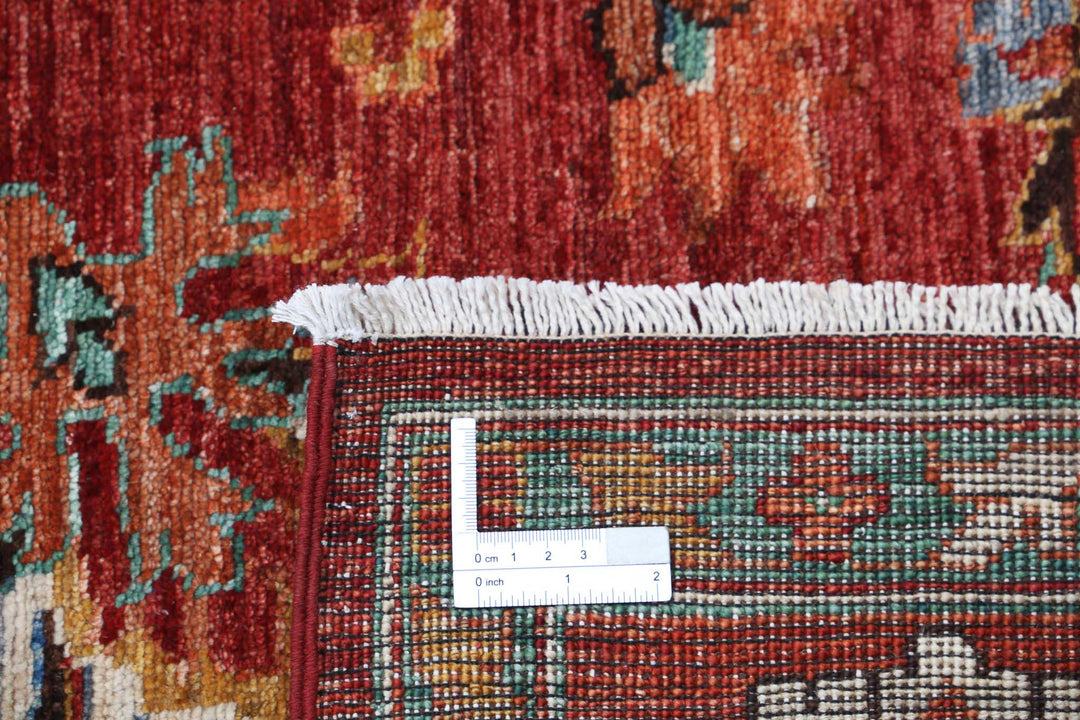 Hand Knotted Nomadic Caucasian Humna Wool Rug 6' 8" x 9' 8" - No. AT55559