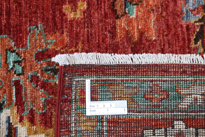 Hand Knotted Nomadic Caucasian Humna Wool Rug 6' 8" x 9' 8" - No. AT55559