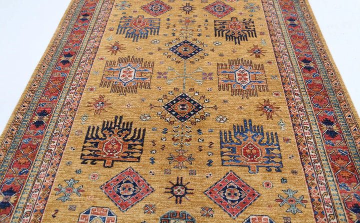 Hand Knotted Nomadic Caucasian Humna Wool Rug 6' 0" x 8' 6" - No. AT37410