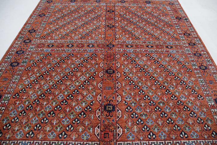 Hand Knotted Nomadic Caucasian Humna Wool Rug 8' 3" x 9' 10" - No. AT12358