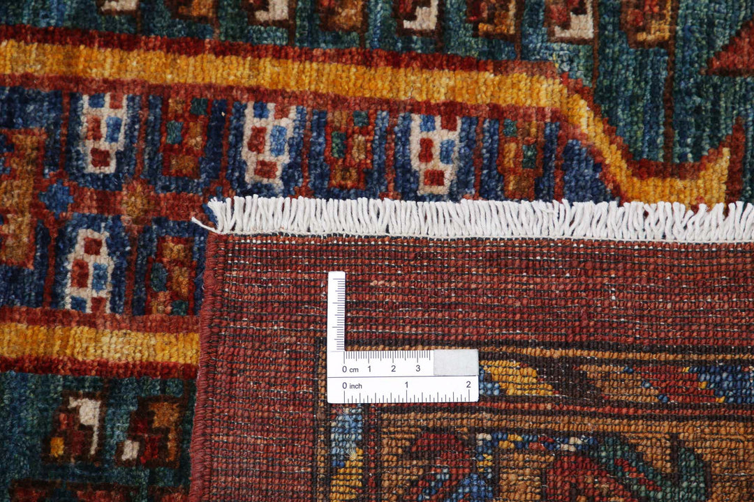 Hand Knotted Nomadic Caucasian Humna Wool Rug 10' 4" x 13' 6" - No. AT49047