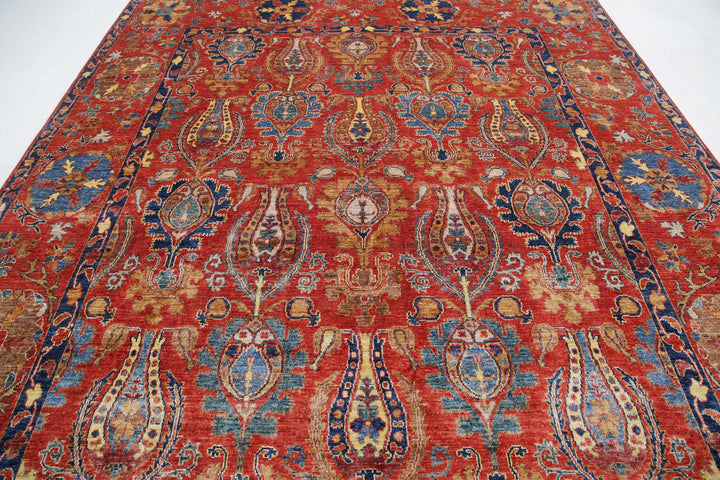 Hand Knotted Nomadic Caucasian Humna Wool Rug 9' 3" x 11' 3" - No. AT92836