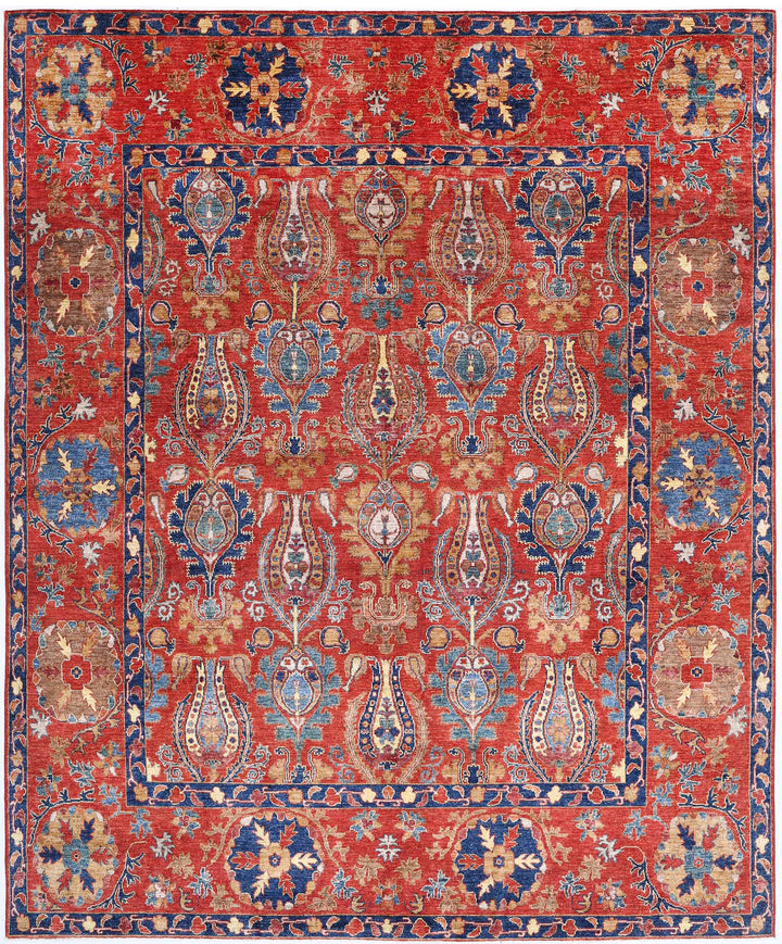 Hand Knotted Nomadic Caucasian Humna Wool Rug 9' 3" x 11' 3" - No. AT92836