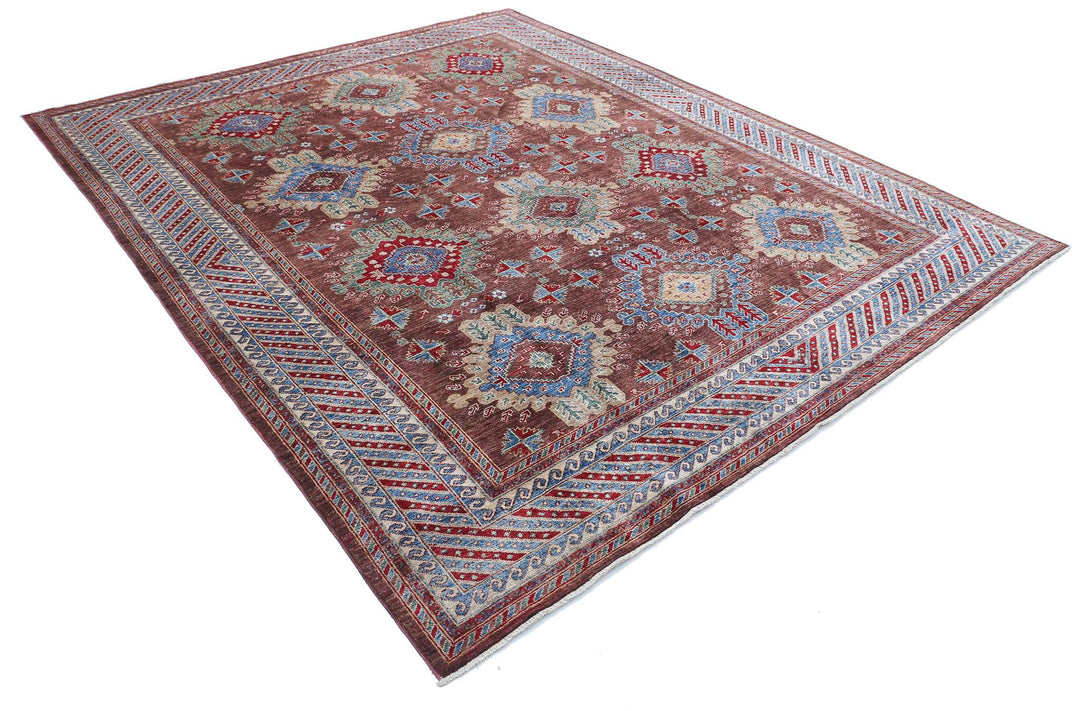 Hand Knotted Nomadic Caucasian Humna Wool Rug 8' 0" x 9' 8" - No. AT21993