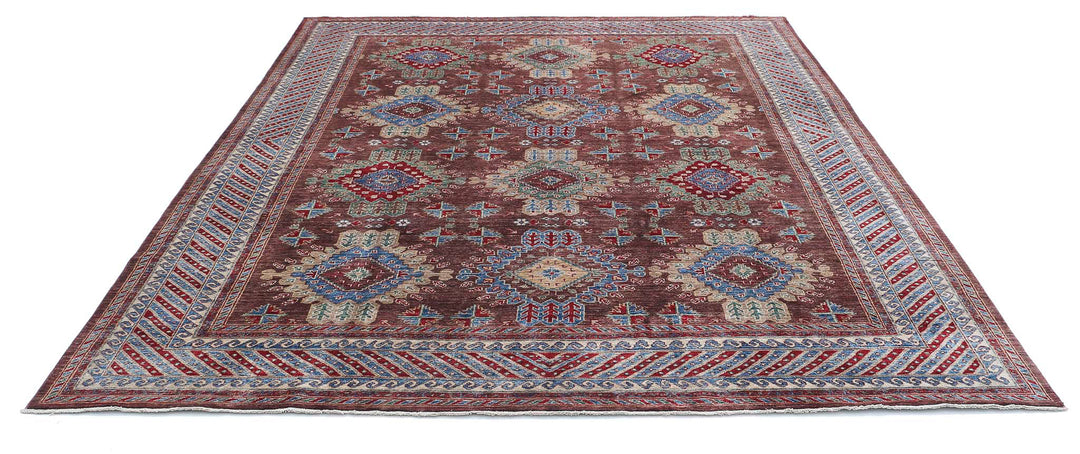 Hand Knotted Nomadic Caucasian Humna Wool Rug 8' 0" x 9' 8" - No. AT21993