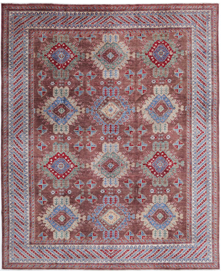 Hand Knotted Nomadic Caucasian Humna Wool Rug 8' 0" x 9' 8" - No. AT21993