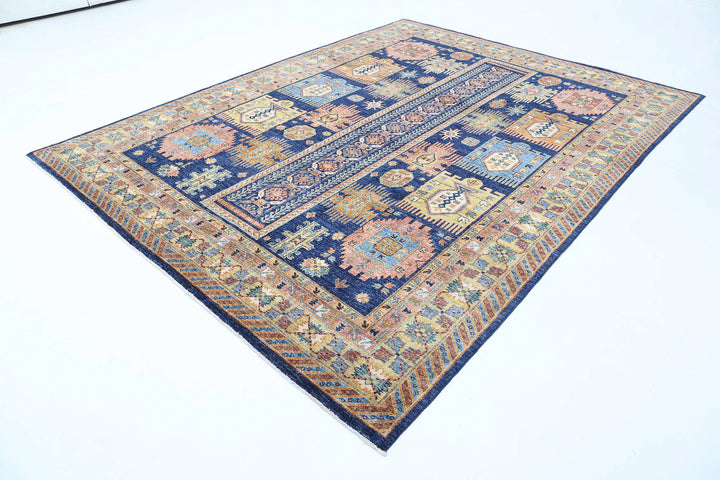 Hand Knotted Nomadic Caucasian Humna Wool Rug 8' 3" x 10' 8" - No. AT86550