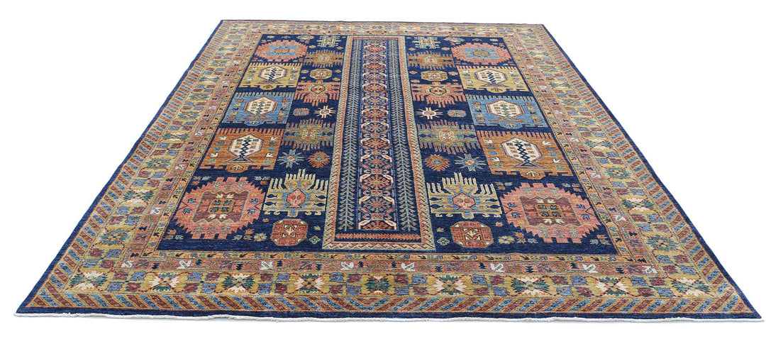 Hand Knotted Nomadic Caucasian Humna Wool Rug 8' 3" x 10' 8" - No. AT86550