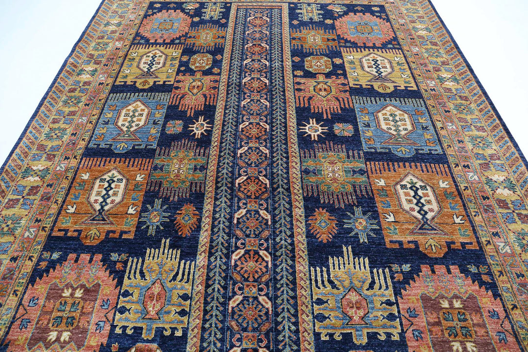 Hand Knotted Nomadic Caucasian Humna Wool Rug 8' 3" x 10' 8" - No. AT86550