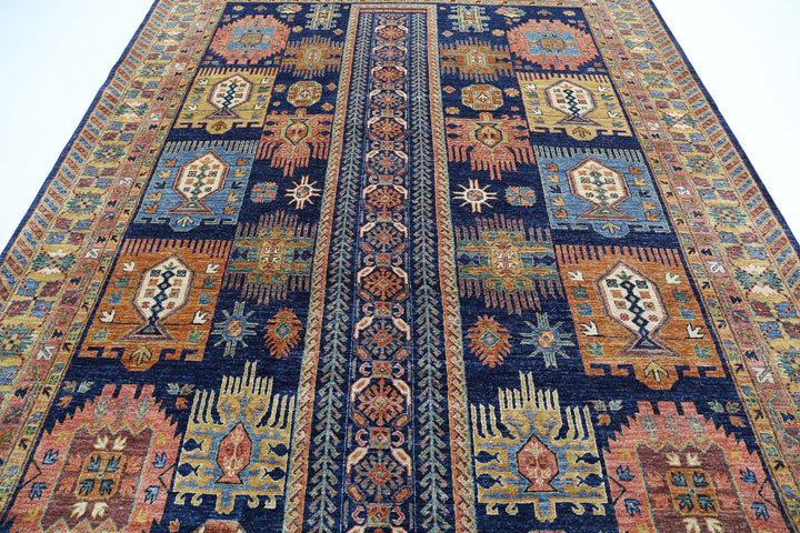 Hand Knotted Nomadic Caucasian Humna Wool Rug 8' 3" x 10' 8" - No. AT86550