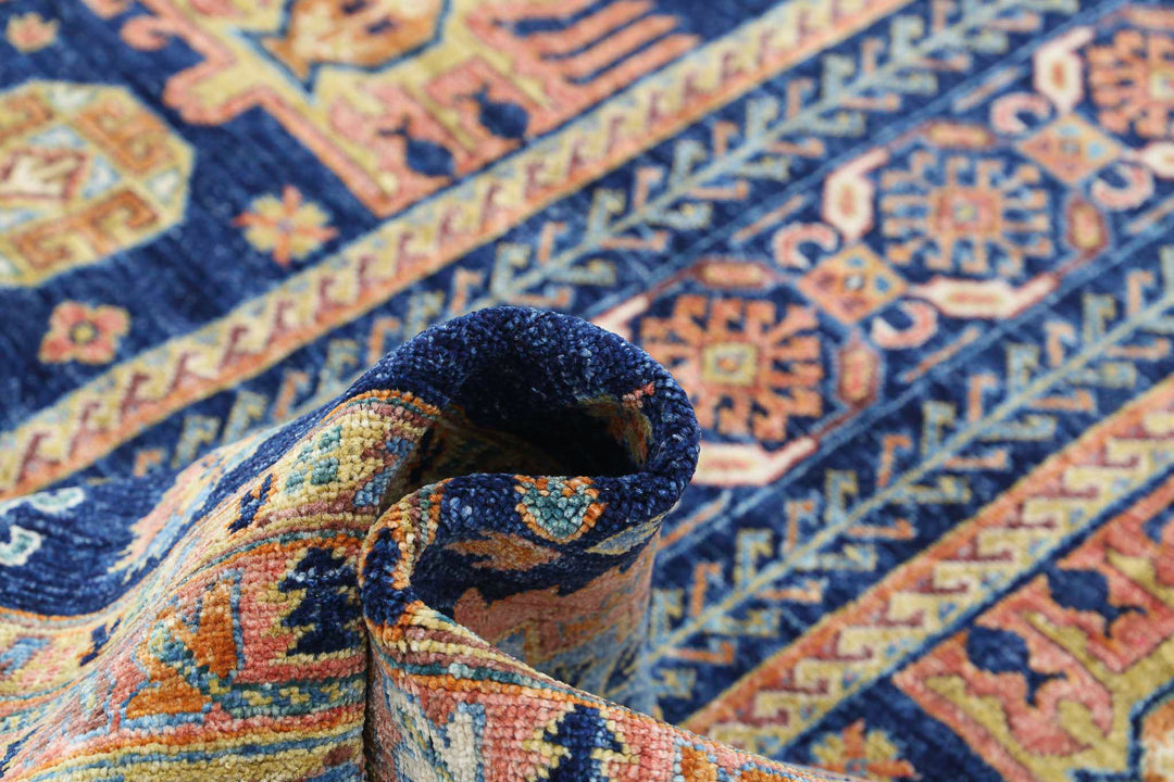 Hand Knotted Nomadic Caucasian Humna Wool Rug 8' 3" x 10' 8" - No. AT86550