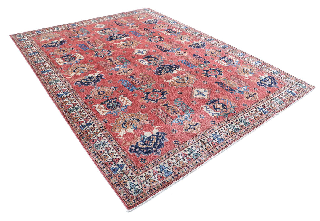 Hand Knotted Nomadic Caucasian Humna Wool Rug 7' 9" x 10' 0" - No. AT35197