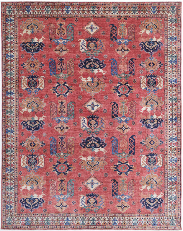 Hand Knotted Nomadic Caucasian Humna Wool Rug 7' 9" x 10' 0" - No. AT35197