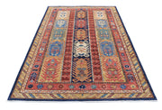 Hand Knotted Nomadic Caucasian Humna Wool Rug 5' 1" x 8' 0" - No. AT12647