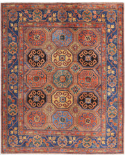 Hand Knotted Nomadic Caucasian Humna Wool Rug 5' 9" x 7' 2" - No. AT98957