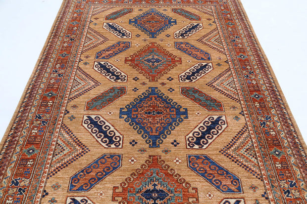 Hand Knotted Nomadic Caucasian Humna Wool Rug 5' 11" x 8' 7" - No. AT30406