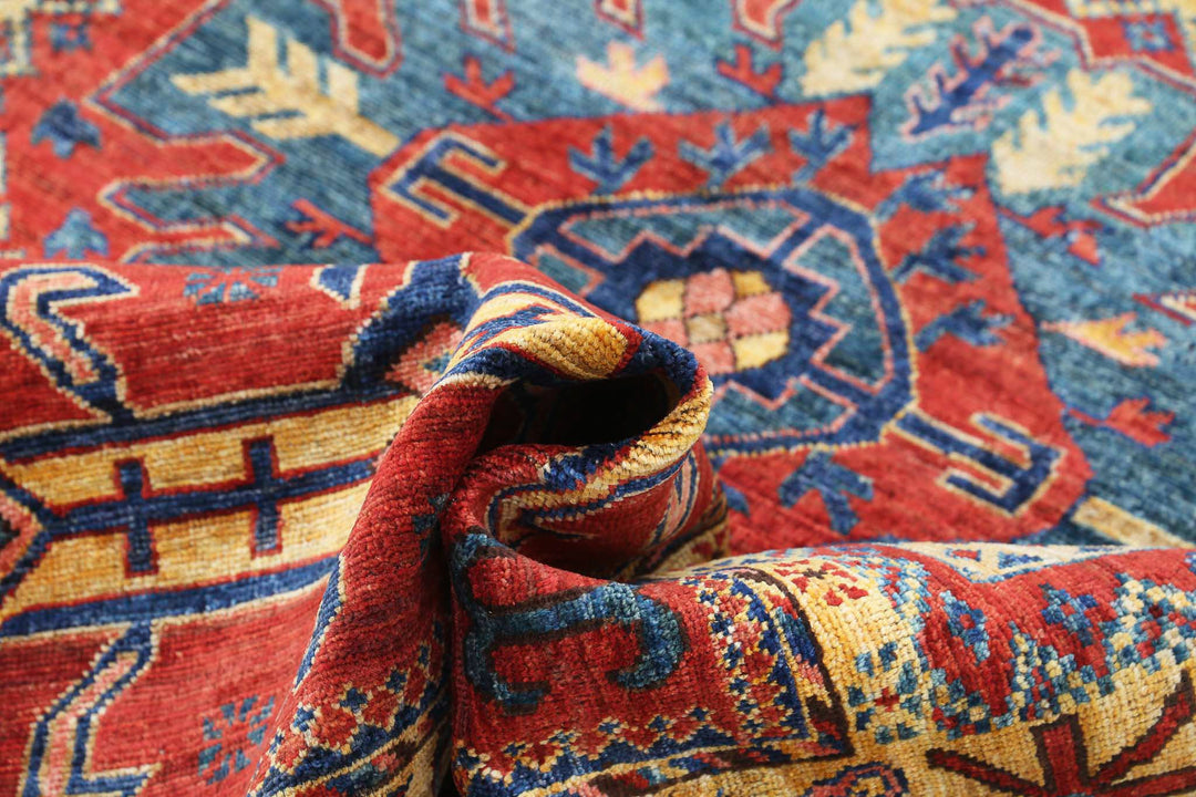 Hand Knotted Nomadic Caucasian Humna Wool Rug 4' 1" x 6' 0" - No. AT49698