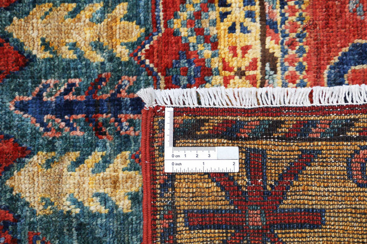 Hand Knotted Nomadic Caucasian Humna Wool Rug 4' 1" x 6' 0" - No. AT49698