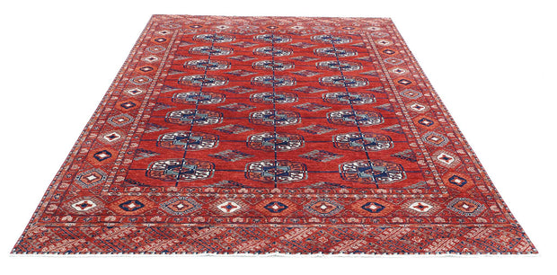 Hand Knotted Nomadic Caucasian Humna Wool Rug 6' 7" x 9' 7" - No. AT15477