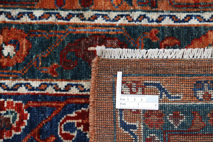 Hand Knotted Nomadic Caucasian Humna Wool Rug 5' 0" x 6' 10" - No. AT99779
