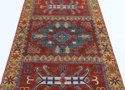 Hand Knotted Nomadic Caucasian Humna Wool Rug 3' 11" x 6' 4" - No. AT11659