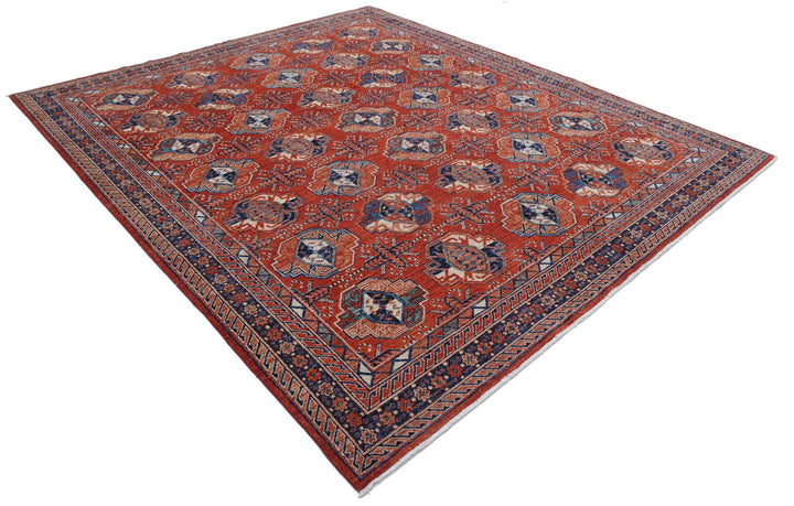 Hand Knotted Nomadic Caucasian Humna Wool Rug 8' 2" x 9' 9" - No. AT80001