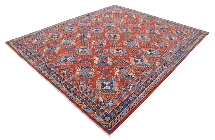 Hand Knotted Nomadic Caucasian Humna Wool Rug 8' 2" x 9' 9" - No. AT80001