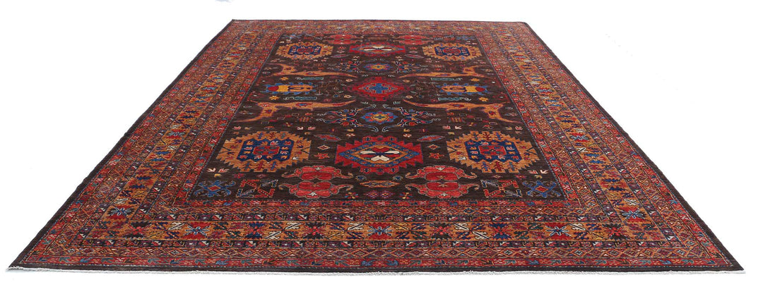 Hand Knotted Nomadic Caucasian Humna Wool Rug 10' 3" x 13' 7" - No. AT38304