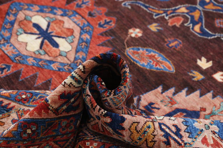 Hand Knotted Nomadic Caucasian Humna Wool Rug 10' 2" x 12' 11" - No. AT23969