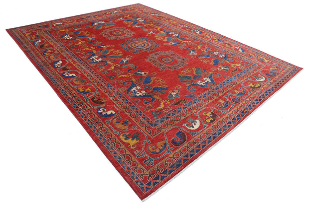 Hand Knotted Nomadic Caucasian Humna Wool Rug 9' 0" x 12' 0" - No. AT20797