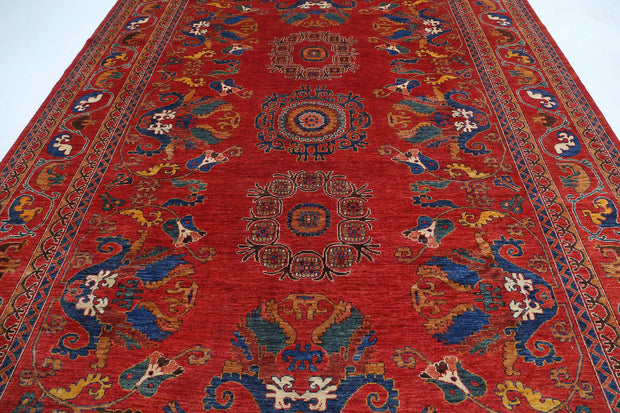 Hand Knotted Nomadic Caucasian Humna Wool Rug 9' 0" x 12' 0" - No. AT20797