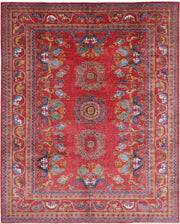 Hand Knotted Nomadic Caucasian Humna Wool Rug 9' 5" x 11' 6" - No. AT74917