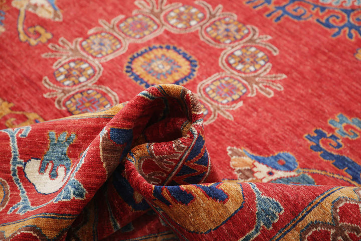 Hand Knotted Nomadic Caucasian Humna Wool Rug 8' 10" x 11' 5" - No. AT27743