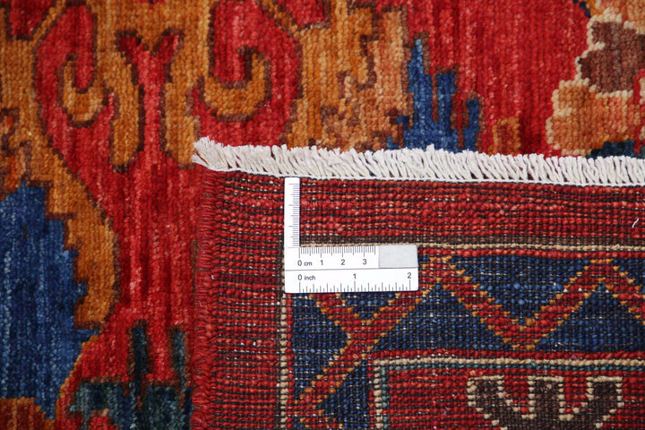 Hand Knotted Nomadic Caucasian Humna Wool Rug 8' 10" x 11' 5" - No. AT27743