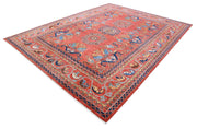 Hand Knotted Nomadic Caucasian Humna Wool Rug 9' 0" x 11' 9" - No. AT63991