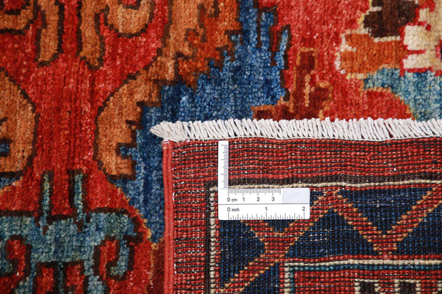 Hand Knotted Nomadic Caucasian Humna Wool Rug 9' 0" x 11' 9" - No. AT63991