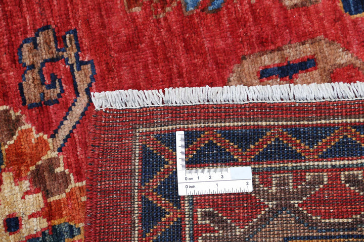 Hand Knotted Nomadic Caucasian Humna Wool Rug 8' 4" x 9' 8" - No. AT63138