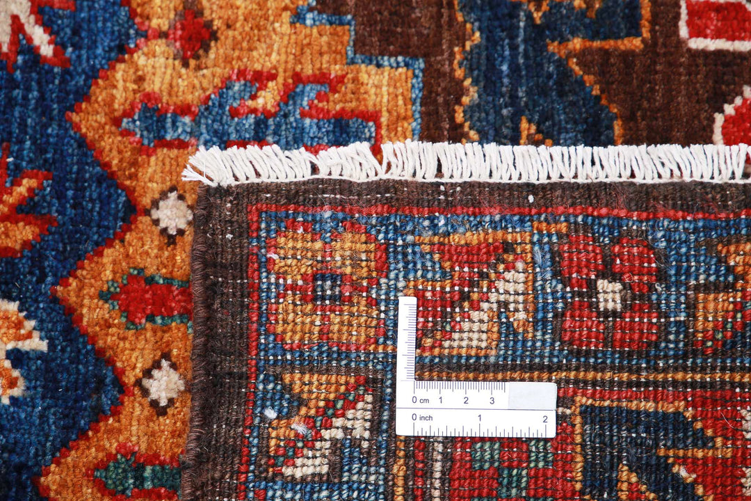Hand Knotted Nomadic Caucasian Humna Wool Rug 8' 5" x 10' 6" - No. AT21840