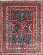 Hand Knotted Nomadic Caucasian Humna Wool Rug 8' 2" x 10' 8" - No. AT30743