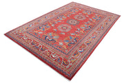 Hand Knotted Nomadic Caucasian Humna Wool Rug 5' 10" x 9' 1" - No. AT38853
