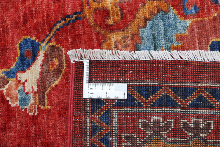 Hand Knotted Nomadic Caucasian Humna Wool Rug 5' 10" x 9' 1" - No. AT38853