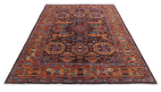 Hand Knotted Nomadic Caucasian Humna Wool Rug 6' 0" x 8' 10" - No. AT97116