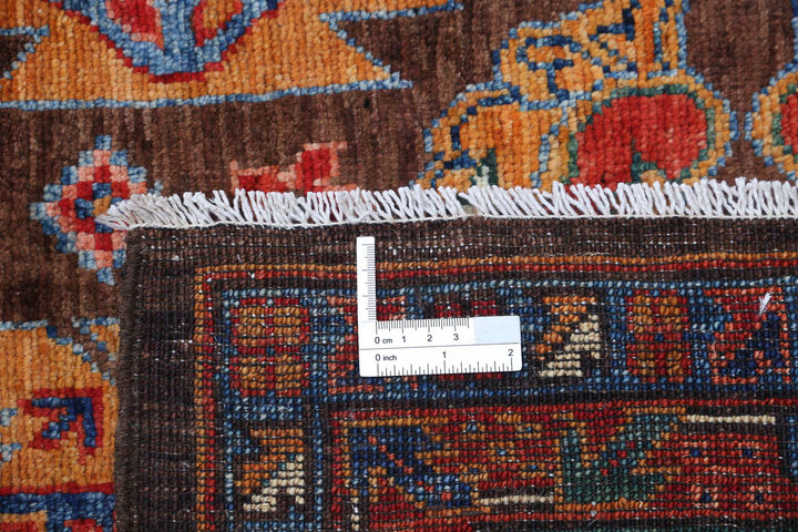 Hand Knotted Nomadic Caucasian Humna Wool Rug 6' 0" x 8' 7" - No. AT37587