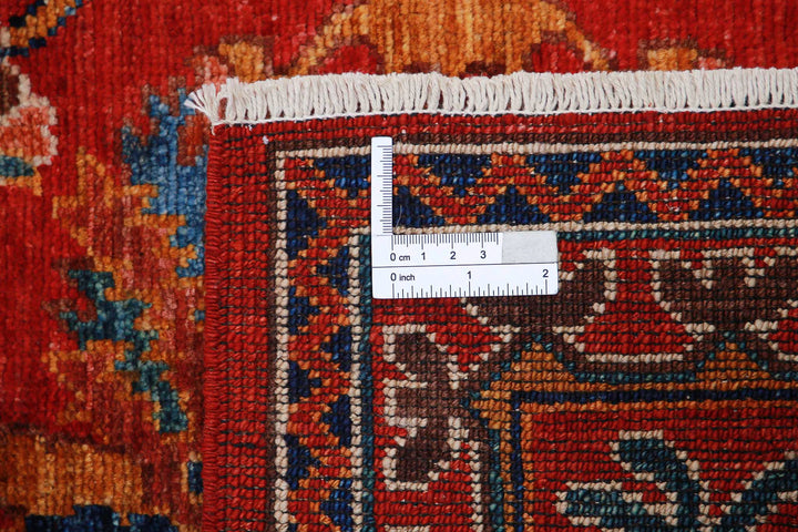 Hand Knotted Nomadic Caucasian Humna Wool Rug 5' 2" x 6' 11" - No. AT16666