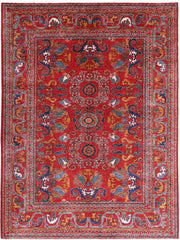 Hand Knotted Nomadic Caucasian Humna Wool Rug 5' 2" x 6' 11" - No. AT16666